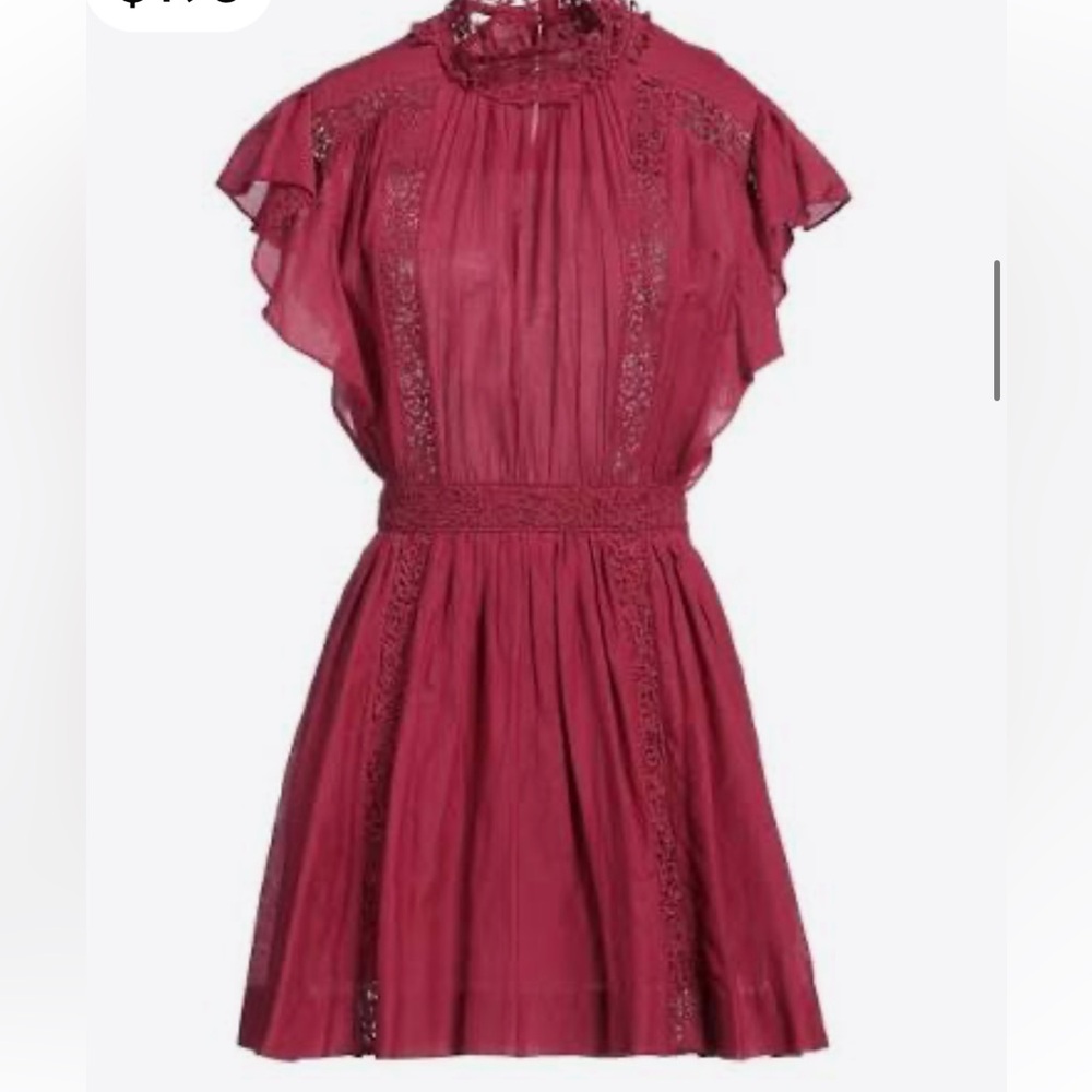 Women's Mini Dress in Raspberry Red - Picture 2 of 6